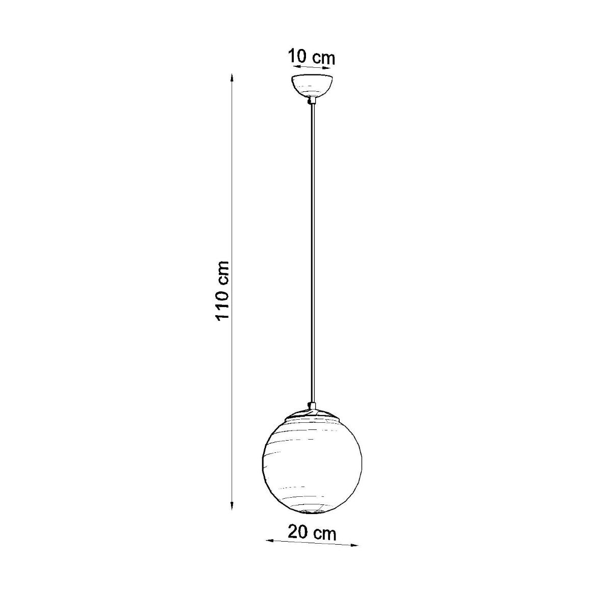 Lampa wisząca UGO 20 złota 110x20x20cm nowoczesna E27 do salonu nr. 4