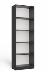 Regał Onyx 182x60x30 cm do sypialni salonu biura antracyt - Miniaturka zdjęcia nr 1