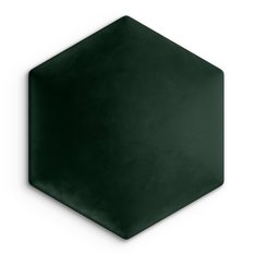 Panele tapicerowane 35x40 cm na ścianę hexagon butelkowa zieleń - Miniaturka zdjęcia nr 2