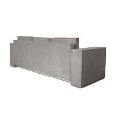 Kanapa rozkładana Verona 248x52x93 cm wersalka z funkcją spania i pojemnikiem sprężyny bonell sztruks szary do salonu - Miniaturka zdjęcia nr 11