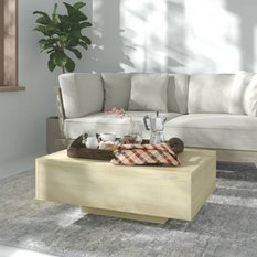 Stolik kawowy 85x55x31 cm dąb sonoma elegancki do salonu - Miniaturka zdjęcia nr 3