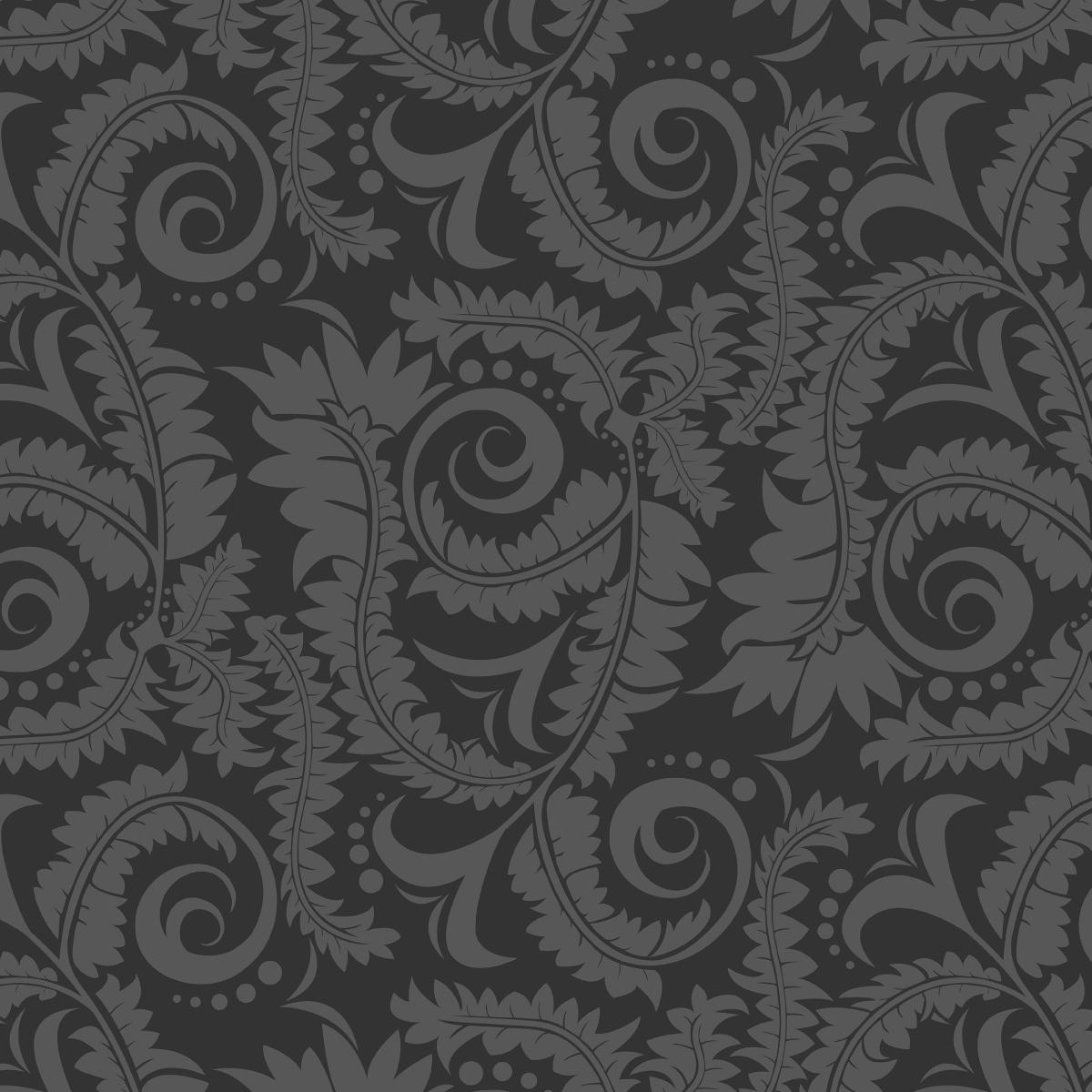 Tapeta do Salonu Wzór Szare LIŚCIE Kwiaty Ozdoba  nr. 4