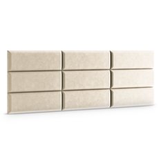  Panele tapicerowane 90x30 cm na ścianę magic velvet kremowy - Miniaturka zdjęcia nr 3