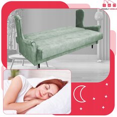 Wersalka sofa uszak kanapa rozkładana Ari pistacja - Miniaturka zdjęcia nr 4