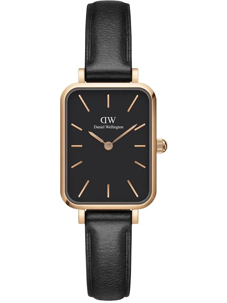 ZEGAREK DAMSKI DANIEL WELLINGTON DW00100435 - Quadro Pressed Sheffield Rose Gold 20mm + BOX nr. 1