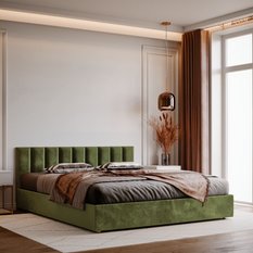  Panele tapicerowane 60x15 cm na ścianę magic velvet khaki - Miniaturka zdjęcia nr 5
