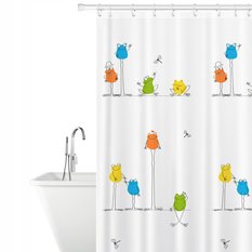Tatkraft Funny Frogs tekstylna zasłona prysznicowa