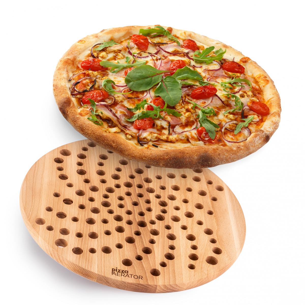 Pizza Aerator Deska na Pizzę Drewniania Okrągła nr. 1