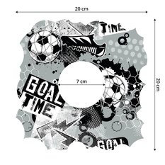 Naklejka Pod Kontakt Do Pokoju Dzieci Piłka Nożna 20x20 Graffiti Abstrakcja - Miniaturka zdjęcia nr 2