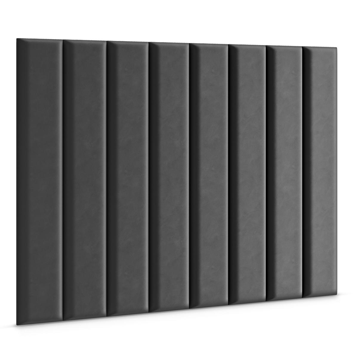 Panele tapicerowane 100x20 na ścianę wezgłowie grafitowy nr. 3