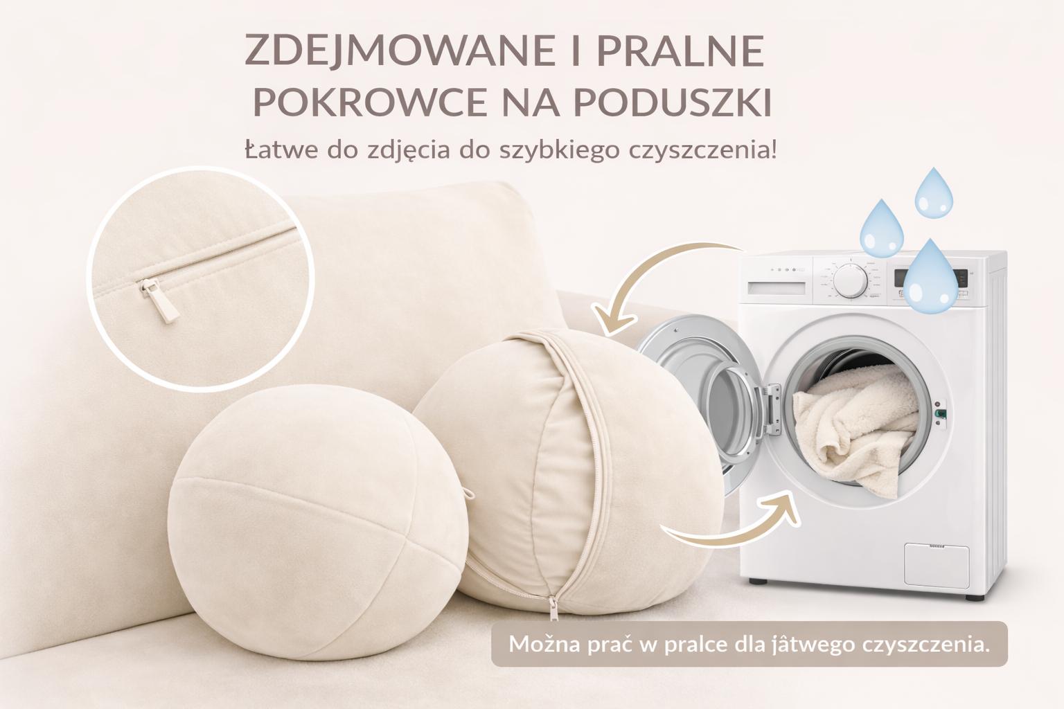 Kanapa rozkładana trzyosobowa Mediolan 250 cm BLUVEL 22 sofa z funkcją spania velvet kremowa nr. 6