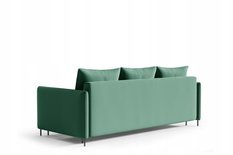 Kanapa BELISSA 216x91x95 cm sofa z funkcją spania z pojemnikiem RIVIERA zielona do salonu - Miniaturka zdjęcia nr 6