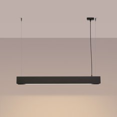 Lampa wisząca SPARK czarna 120x8x100cm nowoczesna G13 do salonu - Miniaturka zdjęcia nr 3