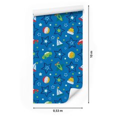 Tapeta Ścienna Malowane Pastelowe ZABAWKI Gwiazdy 53x1000  - Miniaturka zdjęcia nr 2