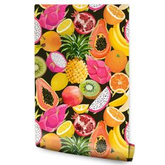 Tapeta do Kuchni Kolorowe OWOCE Papaja Granat Kiwi  - Miniaturka zdjęcia nr 1