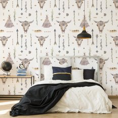 Tapeta Strzały Indiańskie Tipi Styl BOHO Czaszki  - Miniaturka zdjęcia nr 7