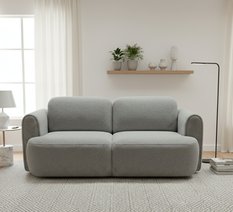 Kanapa rozkładana ITALY 253x110x71 cm sofa z funkcją spania tkanina LOOP szara - Miniaturka zdjęcia nr 2