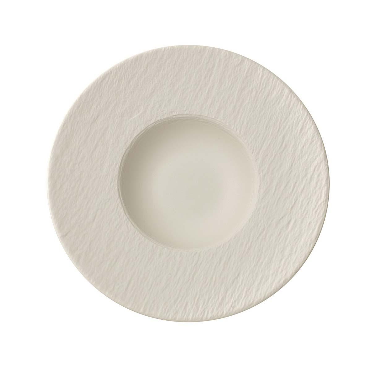 Talerz do makaronu 29 cm Manufacture Rock blanc Villeroy & Boch kremowy do jadalni nr. 1