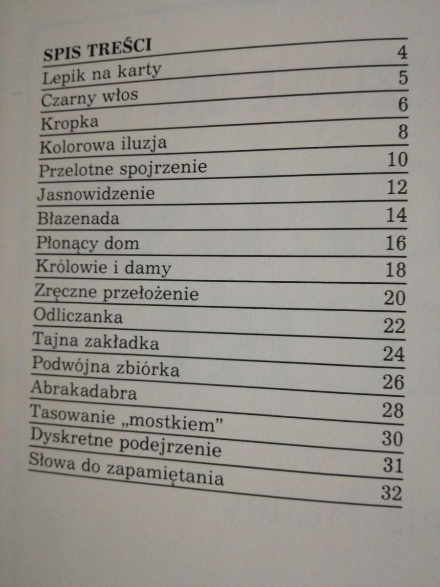 Książka Karciane Tricki - Na deszczowe dni -Gry i zabawy. nr. 2