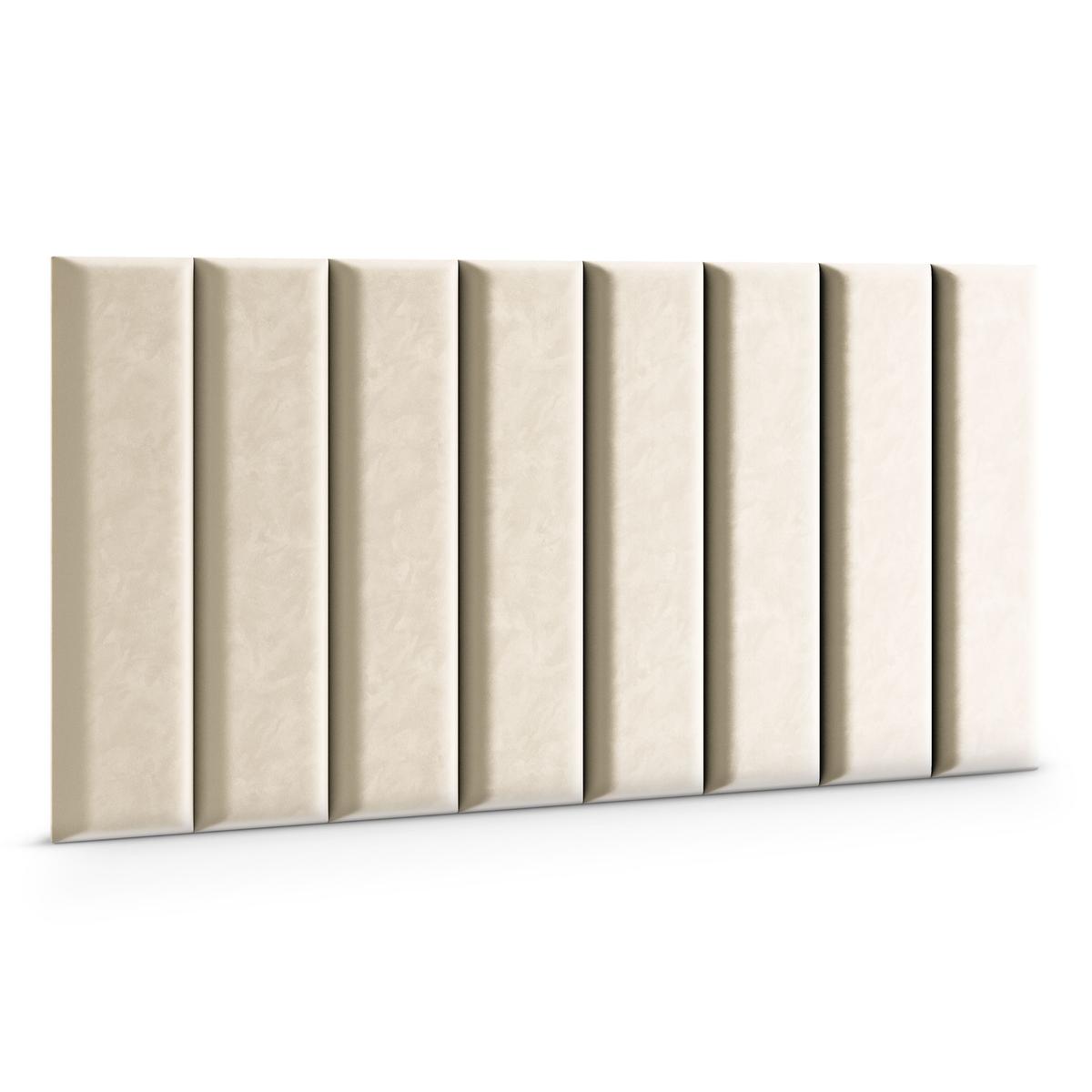 Panele tapicerowane 70x15 cm na ścianę magic velvet kremowy nr. 3