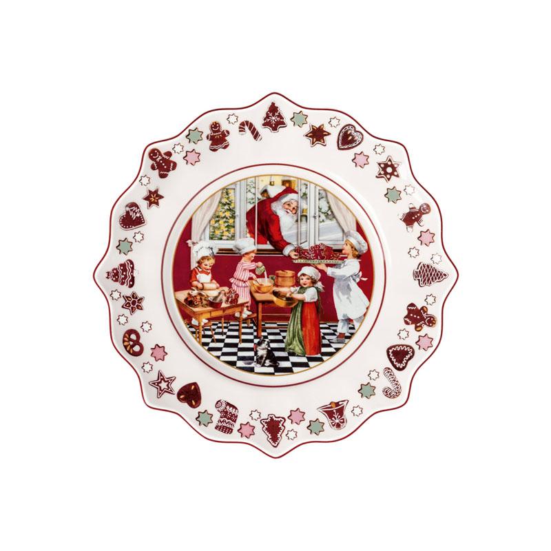 Talerz 23,5 cm Annual Christmas Edition 2023 Villeroy & Boch kolorowy do jadalni