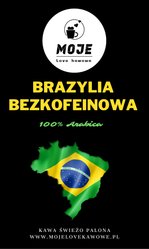 Kawa Brazylia Bezkofeinowa 1000g ziarnista