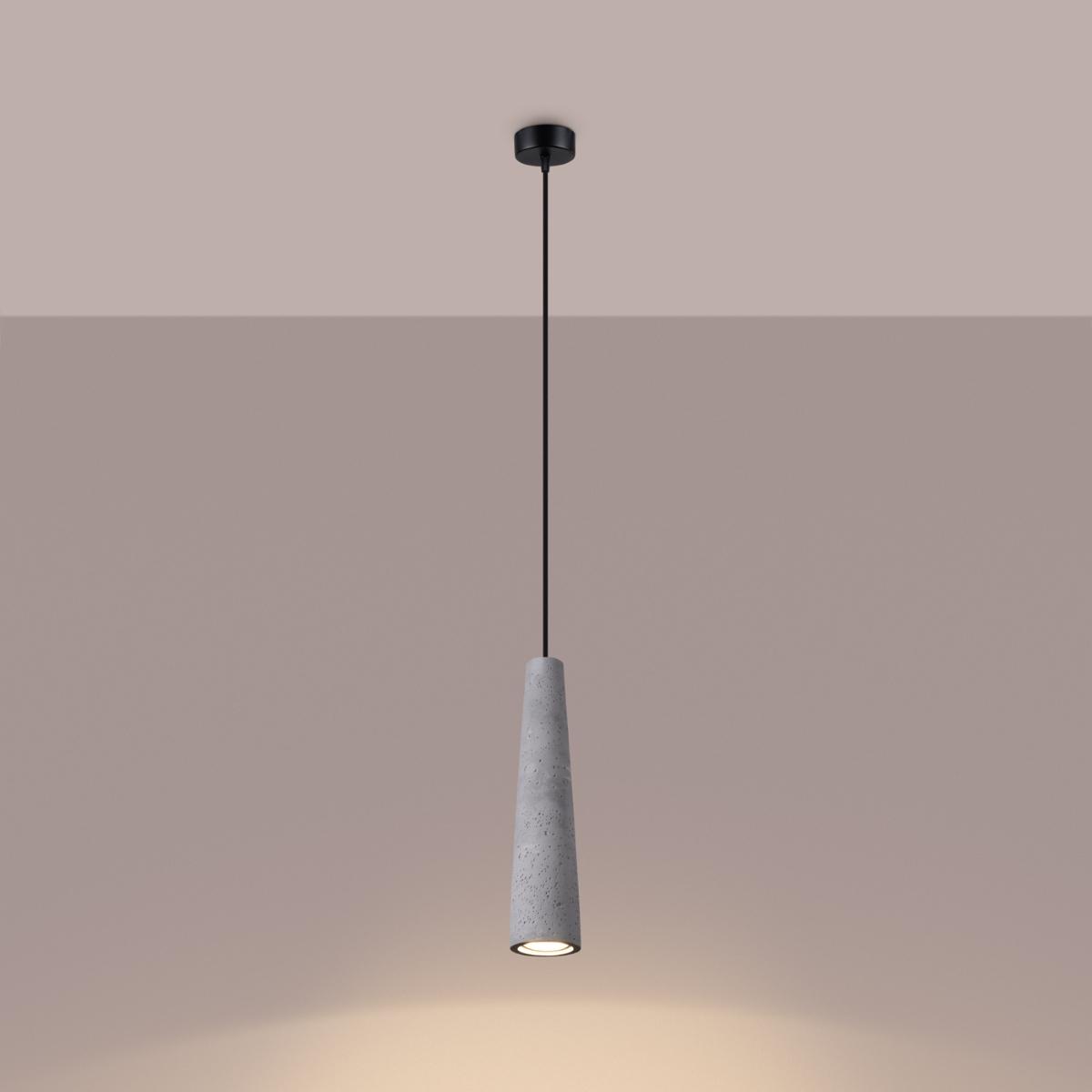 Lampa wisząca ELECTRA beton 125x8x8cm nowoczesna G10 do salonu nr. 3