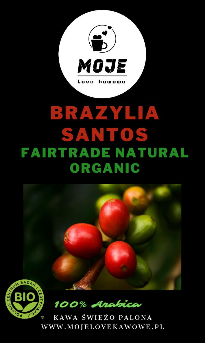 Kawa Brazylia SANTOS FAIRTRADE NATURAL 1000g ziarnista