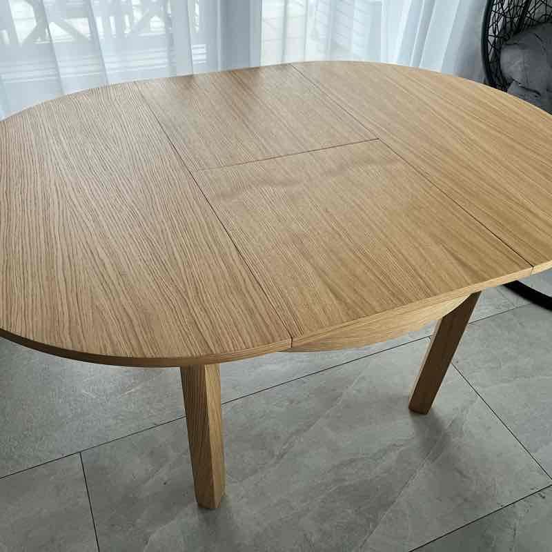 stół okrągły rozkładany, PrL  nr. 2