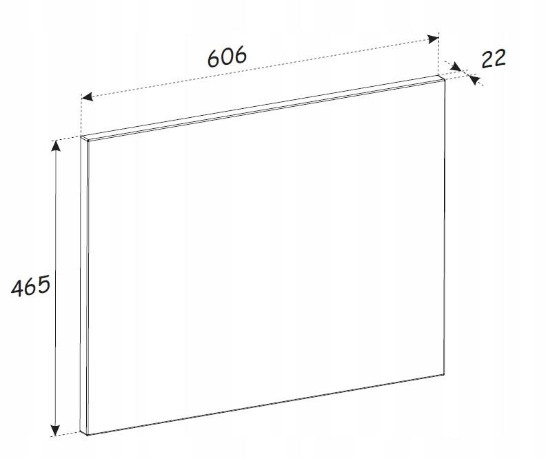 Blat do szafki 60 cm wotan mdf 2,5 cm do łazienki  nr. 3