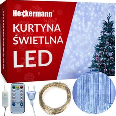 Girlanda LED Heckermann YS-0003 3x3m 300LED Cool - Miniaturka zdjęcia nr 1