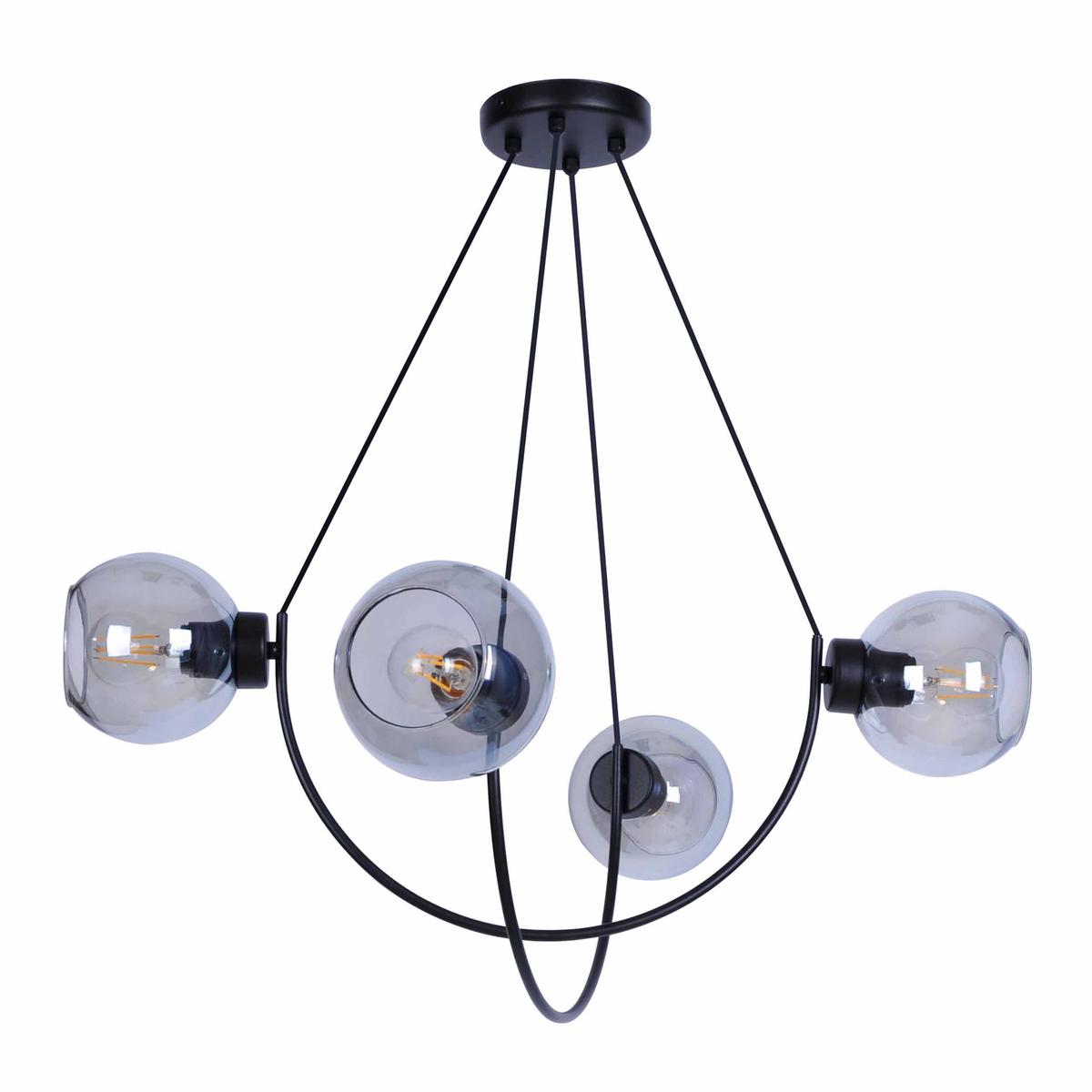 Lampa wisząca K-2628 SIRIUS 75x75x75 cm do salonu lub pokoju czarny/grafitowy nr. 2