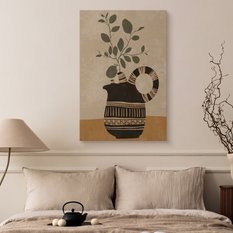 Duży Obraz Liście Gałązki Martwa Natura Minimalizm Styl Boho 30x40cm - Miniaturka zdjęcia nr 5