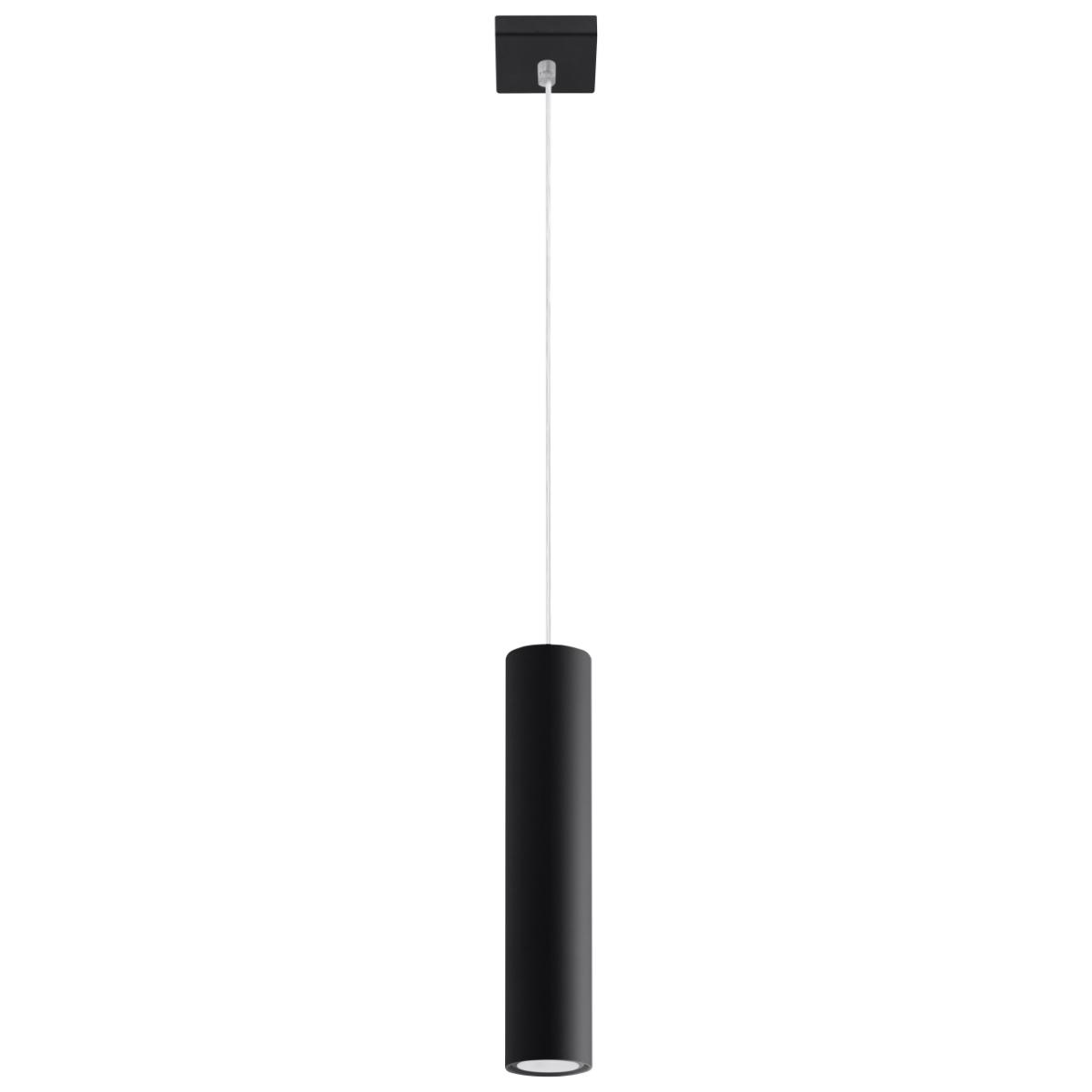 Lampa wisząca LAGOS 1 czarny 100x8x8cm GU10 nowoczesna do salonu