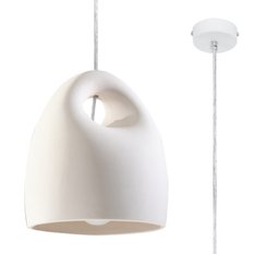 Lampa wisząca ceramiczna BUKANO 126x25x25cm nowoczesna E27 do salonu - Miniaturka zdjęcia nr 1