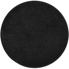 Kleine Wolke Relax Dywanik łazienkowy czarny 100 cm okrągły wysokie runo