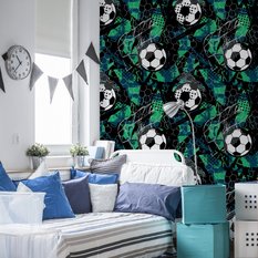 Tapeta Dla Chłopca Piłka Nożna SPORT Grunge Dekor  - Miniaturka zdjęcia nr 5