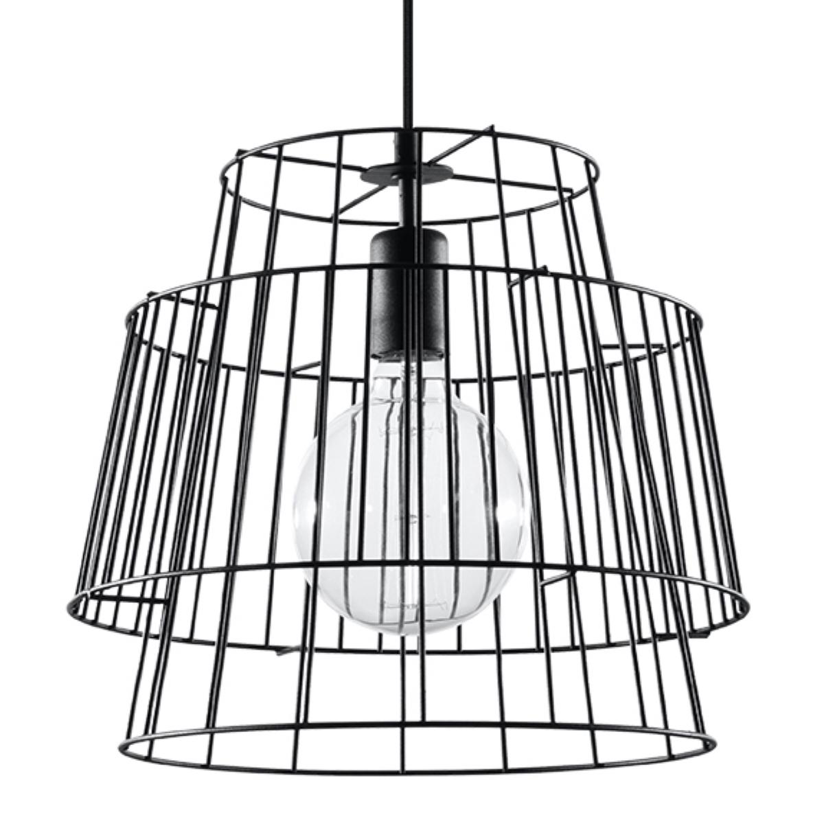 Lampa wisząca GATE czarny 130x35x35cm nowoczesna E27 do salonu nr. 1