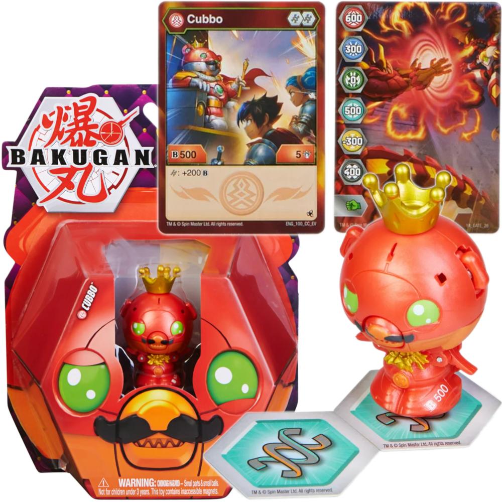 BAKUGAN CZERWONY FIGURKA PYRUS KING CUBBO SPIN MASTER