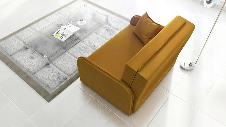 Sofa Gold 80x124x100 cm z funkcją spania do salonu rozkładana kronos zielona nr. 3