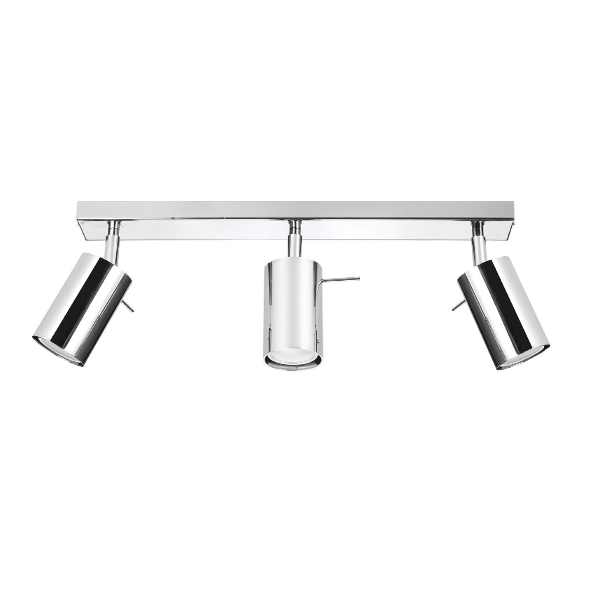 Plafon RING 3 chrom 16x6x45cm nowoczesna lampa GU10 do salonu  nr. 1