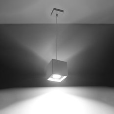 Lampa wisząca QUAD 1 biały 110x10x10cm nowoczesna G10 do salonu - Miniaturka zdjęcia nr 3