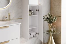 Słupek łazienkowy wiszący półsłupek Aster White biały drzwi gładki do łazienki - Miniaturka zdjęcia nr 6