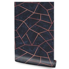 Tapeta do Salonu w Stylu SOHO Geometryczny Wzór 3D  - Miniaturka zdjęcia nr 1