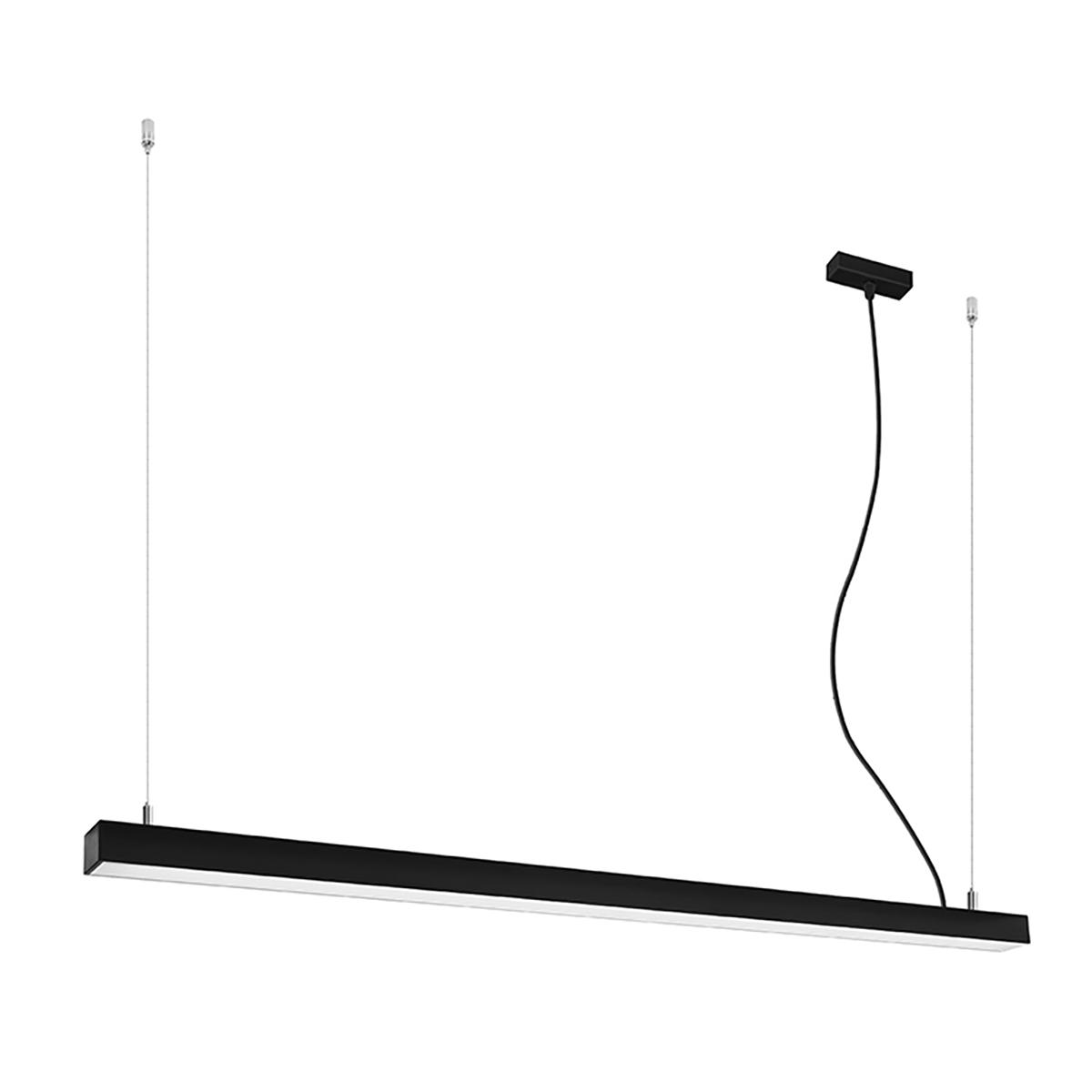 Lampa wisząca PINNE 150 czarna 4000K 150x6x150cm nowoczesna LED do salonu nr. 1