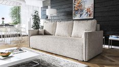Kanapa Bianca 90x207x93 cm z funkcją spania do salonu rozkładana lambi brązowa - Miniaturka zdjęcia nr 3