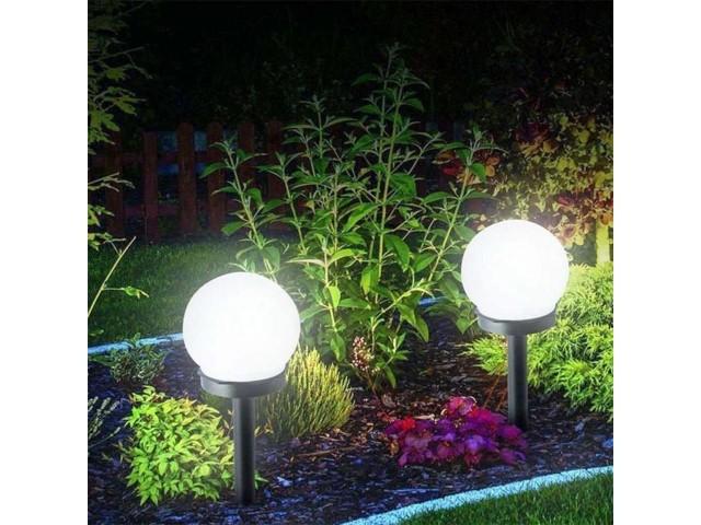 Szykowna lampa solarna w kształcie kuli 3 sztuki nr. 10