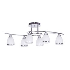 Lampa sufitowa K-JSL-8090/6 CHR SAMIRA 73x26x30 cm do salonu lub pokoju chrom - Miniaturka zdjęcia nr 1