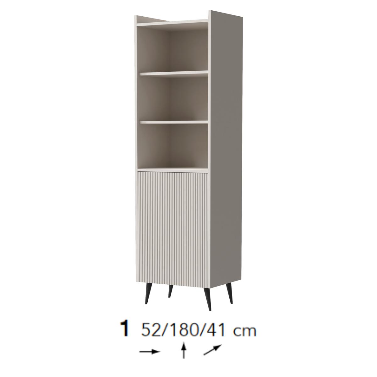 Regał Ademo 52 cm do sypialni salonu kaszmir nr. 2