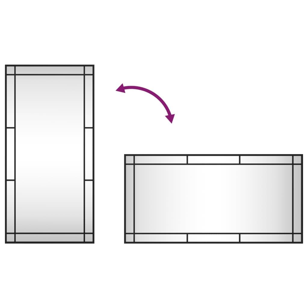 Lustro 50x100 cm do sypialni łazienki ścienne prostokątne żelazo czarne  nr. 7